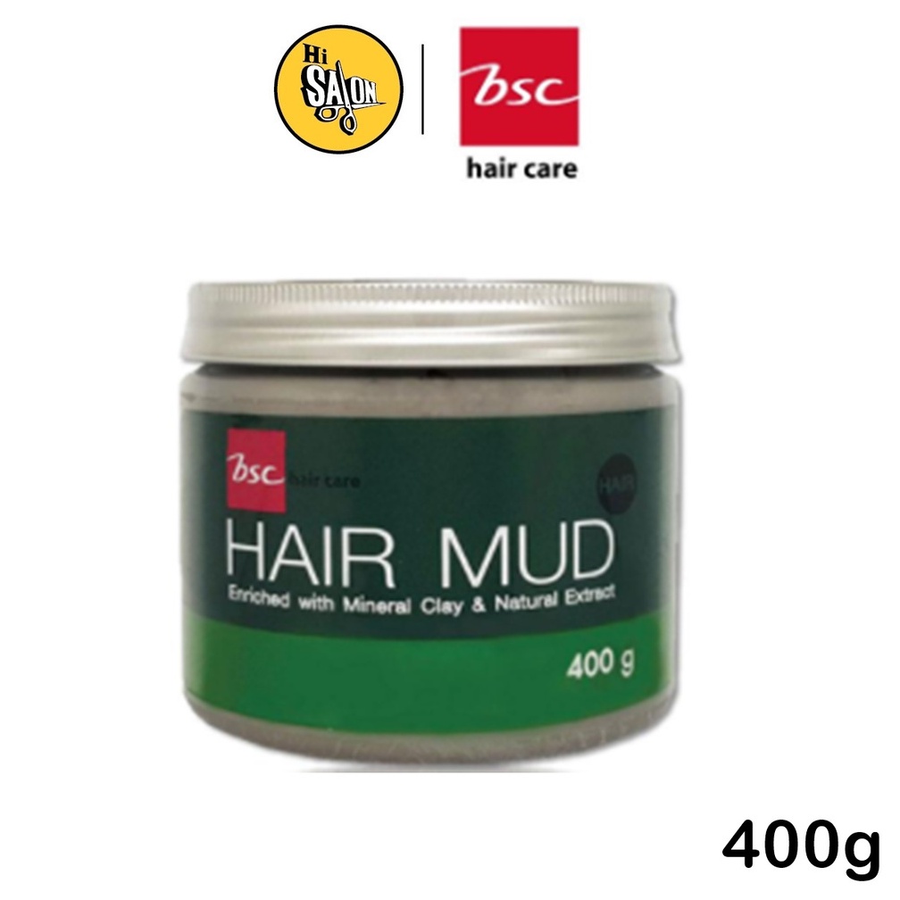 BSC Hair Mud Enriched with Mineral Clay & Natural Extract (400 g.) บีเอสซี แฮร์ มัด (400กรัม)