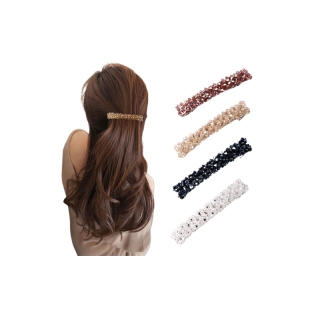 โปรโมชั่น : Korean Fashion Large Crystal Hairpin Spring Rhinestone Hair Clip
