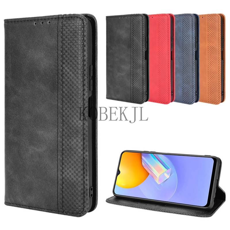 VIVO Y31 Y 31 2021 Flip PU Leather Wallet Card Slot Stand Holder Phone Casing VIVOY31 Retro Wallet C