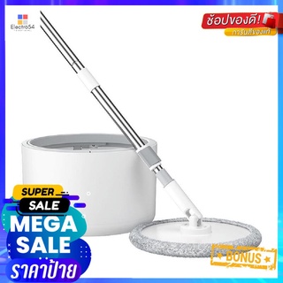 ชุดอุปกรณ์ถังปั่นพร้อมไม้ม็อบนาโน ACCO NAMI สีขาวSPIN BUCKET MOP SET ACCO NAMI