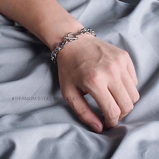 สร้อยข้อมือ สเตนเลส สีเงิน เรียบง่าย โซ่บิด OT หัวเข็มขัด สําหรับผู้หญิง โบโฮ ชุดเครื่องประดับ ของขวัญ