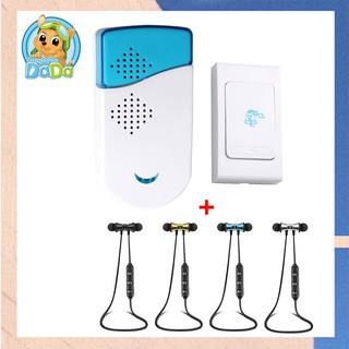 ❀ ❀（Ready stock）ออดไร้สายสำหรับบ้านออฟฟิศบ้านโรงแรมโรงแรม❀ ❀ พร้อมหูฟังบลูทู ธ XT11 ฟรี