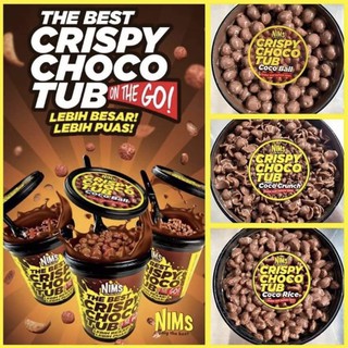 Nims Crispy Choco Tub ช็อคโกแลตมาเลเซีย โกโก้เคลือบช็อคโกแลต 2 แบบ โกโก้บอล โกโก้ครั้น หอม หวาน