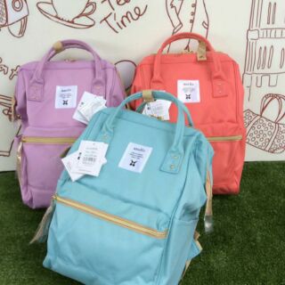 เป้รุ่นมินิ Anello Polyester Canvas Rucksack.(outlet)