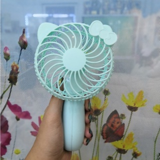 พัดลมพกพาชนิดด้ามจับญี่ปุ่น HAND ART FAN ชาร์จไฟได้ในตัว ด้วย USB ม้วนเก็บได้  ใช้งานต่อเนื่องได้นาน 2-4 ชม.แบตเตอรี่