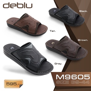 M9605 รองเท้าแตะ ชาย แบบสวม แบบหนีบ deblu เดอบลู นุ่มนิ่ม เพื่อสุขภาพ น้ำหนักเบา ของแท้ 100%