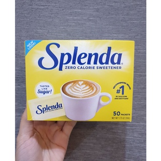 ลดกระหน่ำจ้าปกติ 299 เหลือ 269 บาท เท่านั้น !! SPLENDA No Calorie Sweetener® - Packets (50g) กล่องเหลือง