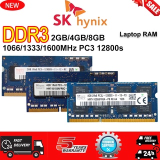 Sk Hynix แรมหน่วยความจําแล็ปท็อป โน้ตบุ๊ก DDR3 DDR3L 2GB 4GB 8GB 1066 1333 1600Mhz SODIMM