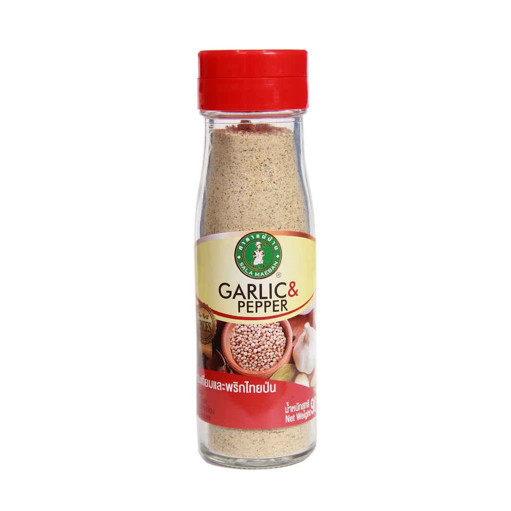 กระเทียมและพริกไทย เครื่องเทศ Garlic & Pepper 90 g
