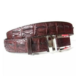 crocodile belt brown  color