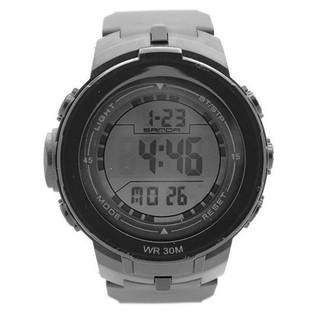 Sport Watch SAMDA นาฬิกาชาย-หญิง สายยาง Digital 3 ฟังก์ชั่น - SM008 (Black-W)