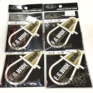 //คลิปตกปลา// EverGreen E.G. WIDE SNAP ลวดสปริงสแตนเลส เกรดพรีเมี่ยม Made in Japan