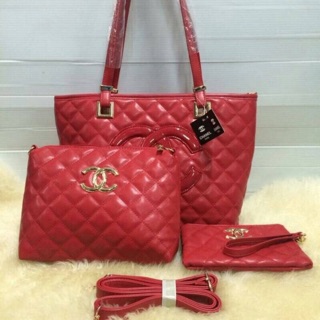 Chanel set 3ใบ ส่งฟรี