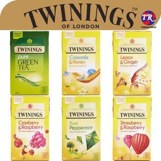 Twinings all natural ingredients ทไวนิงส์ ชา ที่ส่วนผสมทั้งหมดจากธรรมชาติ 20 ซอง นำเข้าจากประเทศอังกฤษ