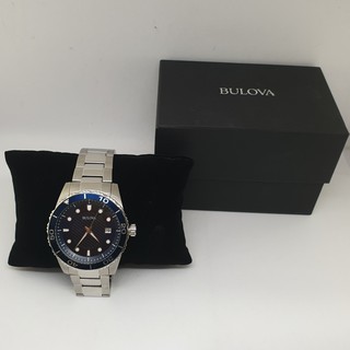 นาฬิกา BULOVA MENS 98A194 QUARTZ พร้อมกล่อง (สภาพดี)  ของแท้