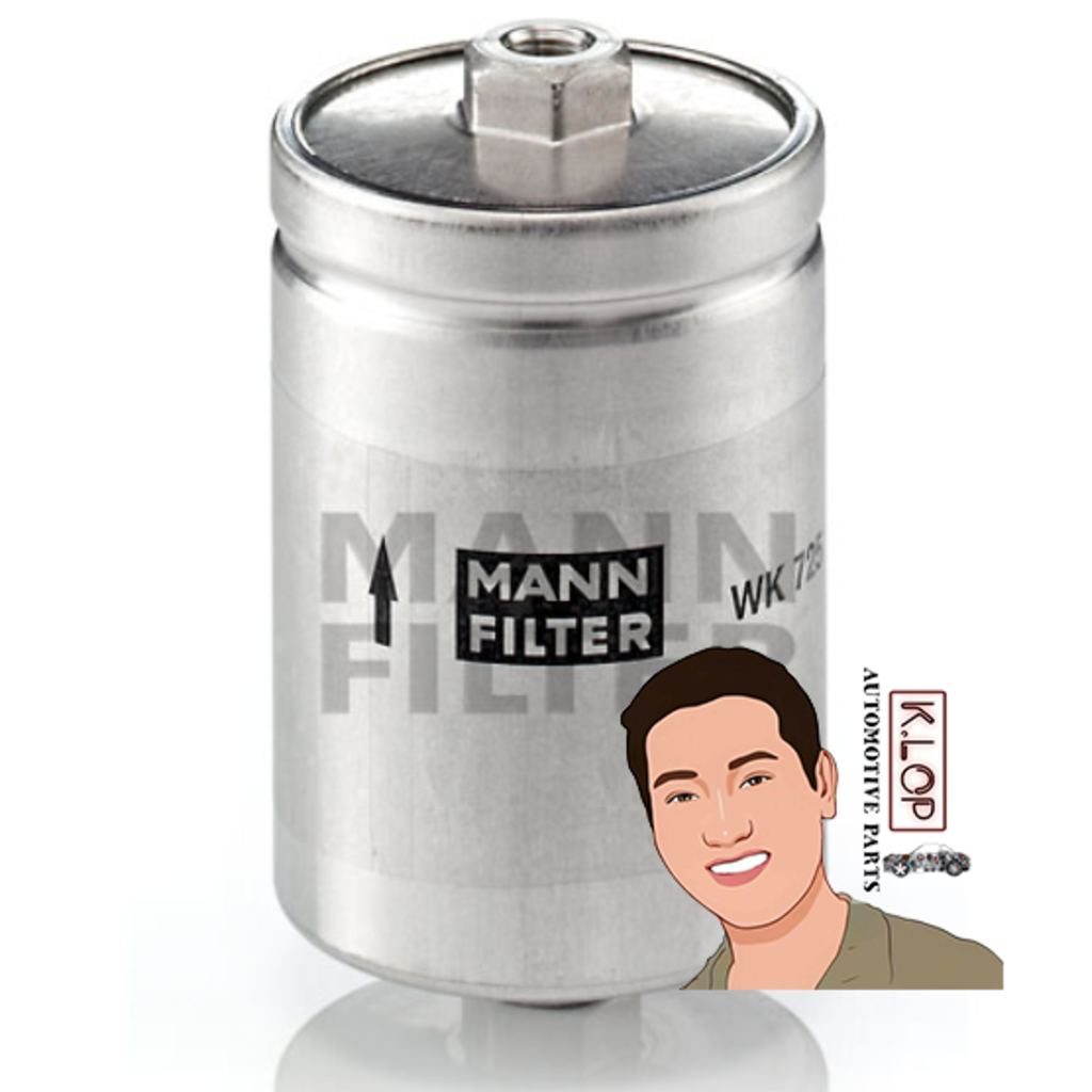 WK725 กรองเบนซิน AUDI A4(8D)1.8,2.4,A6(4A/4B) A8(4D) 2.8,4.2 V8 ,PASSAT3B2 2.8 V6 : MANN-FILTER แท้น