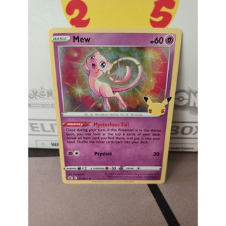 Pokemon Card "Mew Holo 011/025" ENG Celebrations