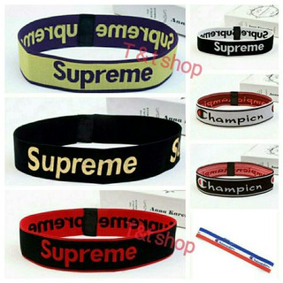 พร้อมส่งคะ ยางคาดผม ผ้าคาดผม คาดผมแฟชั่น ผ้าคาดผมออกกำลังกาย supreme Champicn กันเหงื่อ