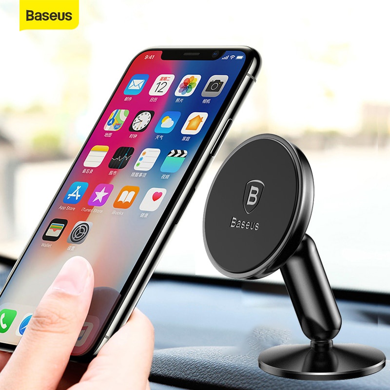 Baseus อุปกรณ์เมาท์ขาตั้งแม่เหล็ก หมุนได้ 360 องศา สําหรับ iPhone