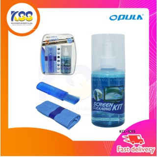 OPULA KCL-1015 ชุดทำความสะอาดหน้าจอโน๊ตบุ๊ค  พร้อมผ้าไมโครไฟเบอร์,แปรงปัดฝุ่น