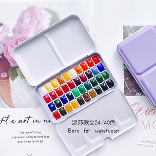 🌟พร้อมส่ง🌟สีน้ำ​ Winsor &amp; Newton​ Cotman​ Water Colours​ ​24​ สี​ 40​​ สี​ สีน้ำวินเซอร์แอนด์นิวตัน​​ เซ็ตสีน้ำพร้อมตลับ