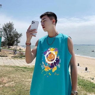 เสื้อยืดแขนกุด ทรงหลวม แบบแห้งเร็ว สไตล์ฮิปฮอป แฟชั่นฤดูร้อน สําหรับผู้ชาย