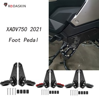 Kodaskin Motorcycle accessories  XADV750 Folding Rear Foot Pegs Footrest Passenger For HONDA X-ADV  750  2021