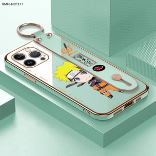 Xiaomi Redmi Note 11 11S Pro สำหรับ Wrist Strap Electroplating TPU Case Naruto Uzumaki เคส เคสโทรศัพท์ เคสมือถือ