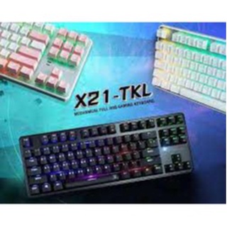 (TH) Nubwo X21-TKL Full RGB  Mechanical TKL GamingKeyboard #คีย์บอร์ดเกมมิ่ง แมคคานิค .