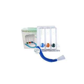 Incentive Spirometer Triflow เครื่องดูดบริหารปอด ยี่ห้อ Phenoma A+smc MF-Lab ฝึกปอดให้แข็งแรง เครื่องบริหารปอด