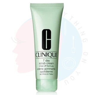 [พร้อมส่ง] Clinique 7 day Scrub Cream Rinse-off Formula 100ml