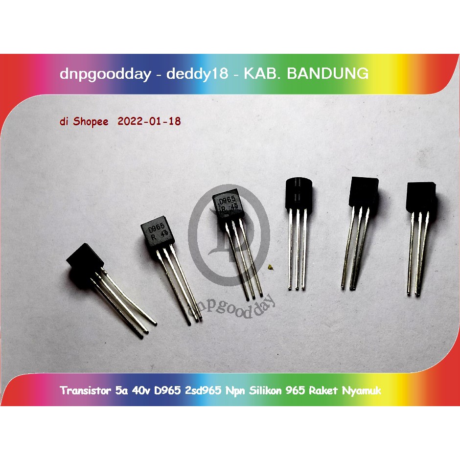ทรานซิสเตอร์ 5a 40v D965 2sd965 Npn ซิลิโคน 965 ไม้แบดมินตัน