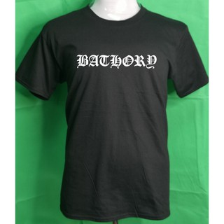 เสื้อยืด พิมพ์ลายวง Bathory