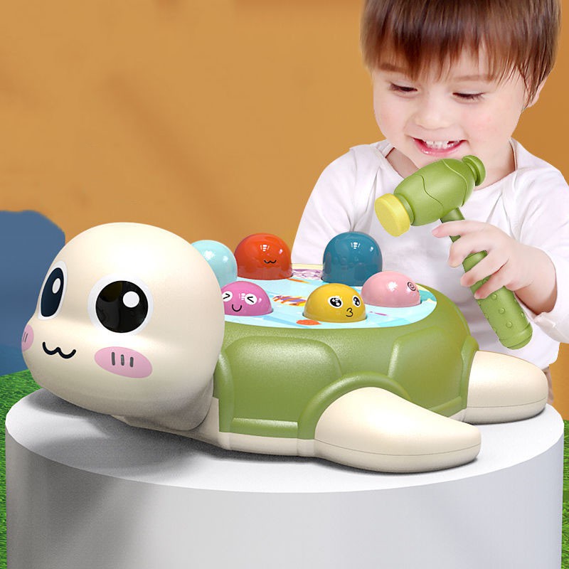 Baby Kids Plastic Toys Play Knock Hit Hamster Insect Game Playing Fruit ...