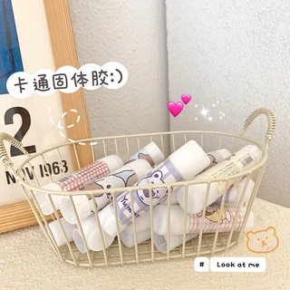 (P-110) กาวแท่ง 9 กรัม glue stick คุณภาพดี ลายน่ารัก เกาหลี การ์ตูน กาวPVA กาวแท่งพกพา พกพาสะดวก อุปกรณ์เครื่องเขียน