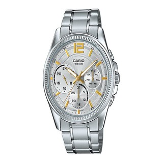 Casio Standard นาฬิกาสุภาพบุรุษ Stainless Strap รุ่น
 MTP-E305D-7AV - silver