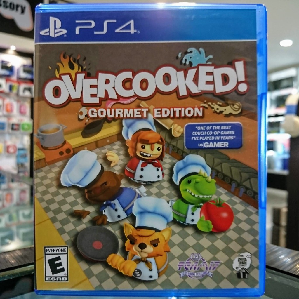 (ภาษาอังกฤษ) มือ2 Overcooked! Gourmet Edition แผ่นเกม PS4 แผ่นPS4 มือสอง (เล่น2คนได้ Over Cook Overcook)