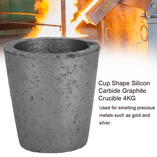Silicon carbide graphite เตาเผาคาร์ไบด์ ซิลิโคน รูปถ้วยนางฟ้าและเวทมนตร์ 4 กก.