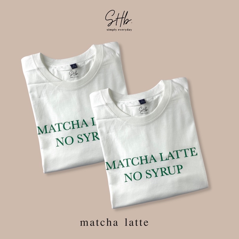 sherbettee|เสื้อยืด matcha latte ราคา ถูกที่สุด ดีลบีเคเค รูปภาพหลัก