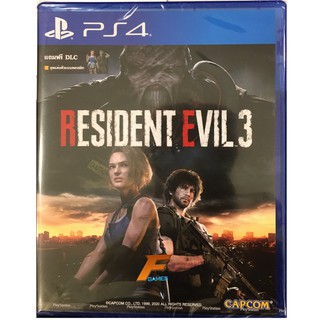 PS4 Resident Evil 3 (Zone3/Asia)( English ) แผ่นเกม ของแท้ มือ1 มือหนึ่ง ของใหม่ ในซีล แผ่นเกมส์