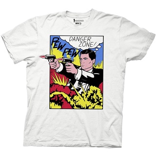 เสื้อยืดลําลอง คอกลม พิมพ์ลาย Archer Pop Danger Zone เข้ากับทุกการแต่งกาย สไตล์เกาหลี สําหรับผู้ชาย และผู้ใหญ่ 555599S-5