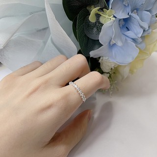 vela.cheeva : *silver925 / cz ring แหวนเงินแท้ ประดับเพชรเรียงสวย