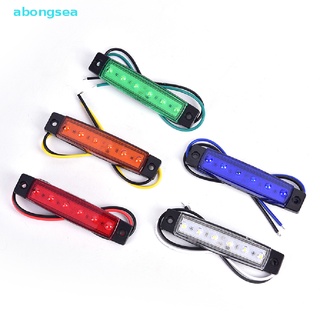 Abongsea ไฟหรี่ Led 6 ดวง 12V สําหรับติดด้านข้างรถยนต์ 1 ชิ้น