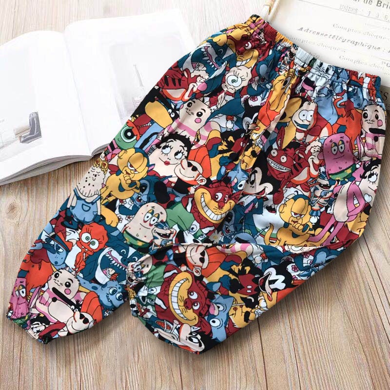 ❤กางเกงกันยุง เด็กหญิงและเด็กชาย ฤดูร้อนเด็ก กางเกงเด็กผู้หญิง เด็กผู้หญิงลายการ์ตูน 2-12 ขวบ size 80-140