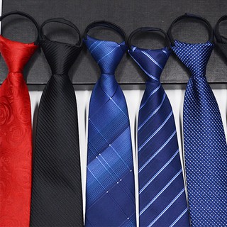 แหล่งขายและราคาเนคไท เนคไทสำเร็จรูป ไม่ต้องผูก แบบซิป Men Zipper Tie Lazy Ties Fashion 8cm Business Necktie For Manอาจถูกใจคุณ