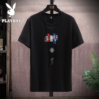 Play Boy Brand Mens Short-sleeved T-shirt Casual Simple Korean T-shirt