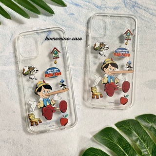 🌈 พร้อมส่ง 👑 Disney Storybook Time Pinocchio Clear Case เคสดิสนีย์ ลิขสิทธิ์แท้ (13 Pro/11)