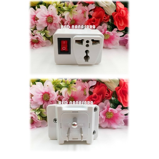 Toshino ปลั๊กแปลง 3 ขา มี Switch รุ่นCo6s-B