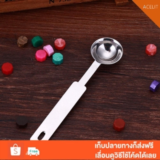 💚ACT💚Stainless Steel Paint Wax Stamps Sealing Spoon Long Handle Wax Spoon