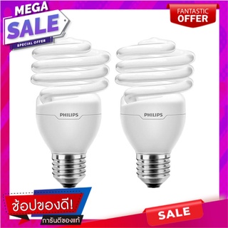 หลอดประหยัด PHILIPS TORNADO 24 วัตต์ WARMWHITE แพ็ก 2 ชิ้น หลอดประหยัดไฟ COMPACT BULB PHILIPS TORNADO 24W WARMWHITE 2PCS